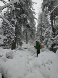 Schneeschuhwanderung Fichtelgebirge Haberstein, Große Kösseine, Burgsteinfelsen, Kaiser-Wilhelm-Felsen