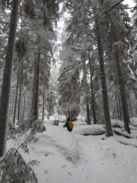 Schneeschuhwanderung Fichtelgebirge Haberstein, Große Kösseine, Burgsteinfelsen, Kaiser-Wilhelm-Felsen